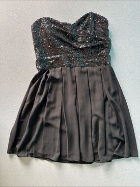 BLACK SEQUENCE DRESS | WOMENS | HONEY STORE | TFNC LONDON | SMALL